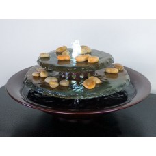 Tranquility Pool Tabletop Fountain Dark Copper Finish   292664241262